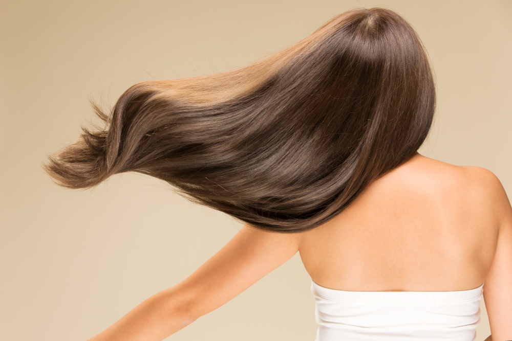 Lively,hair,on,a,beige,background.